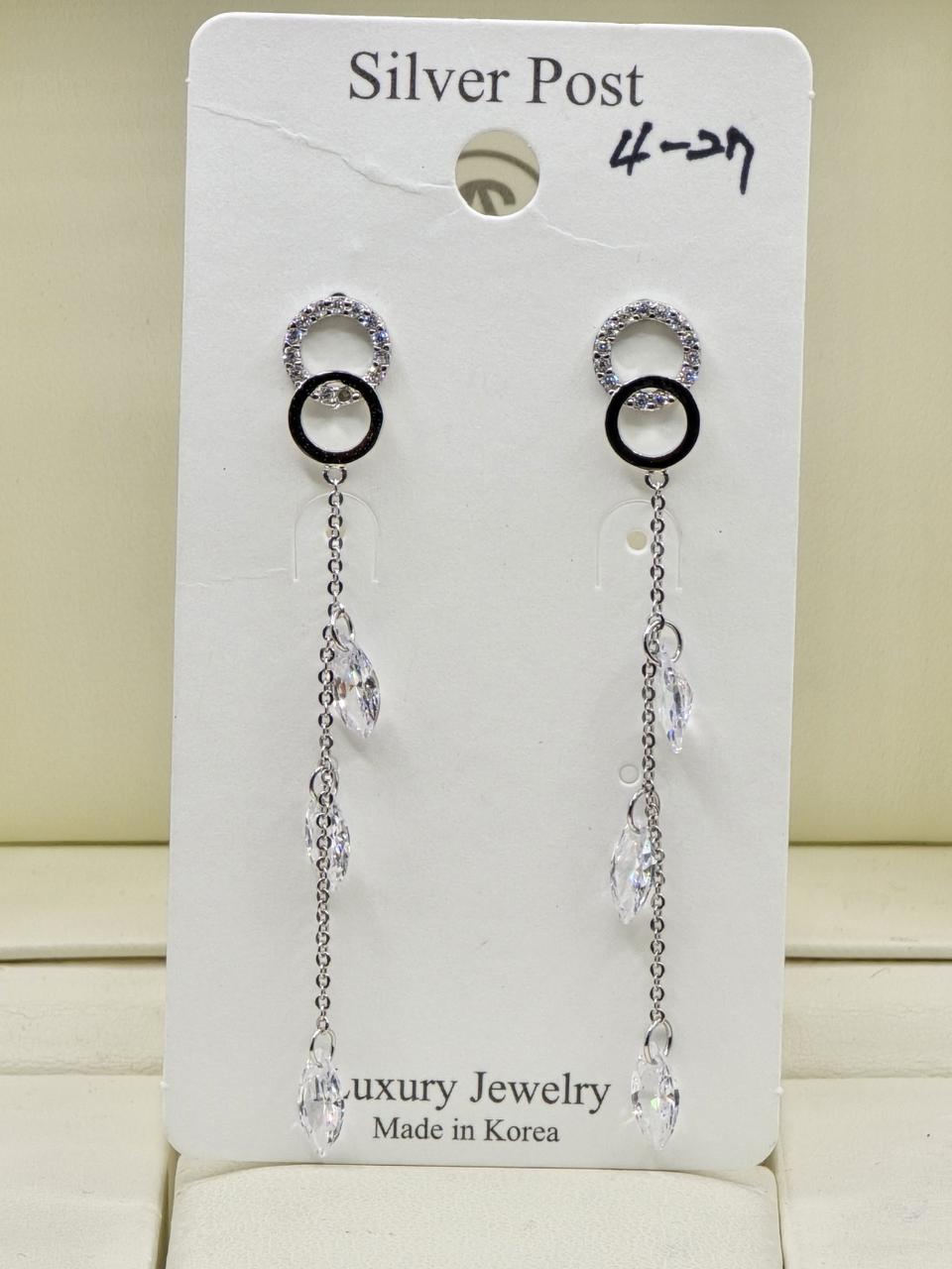 925실버침 드롭귀걸이