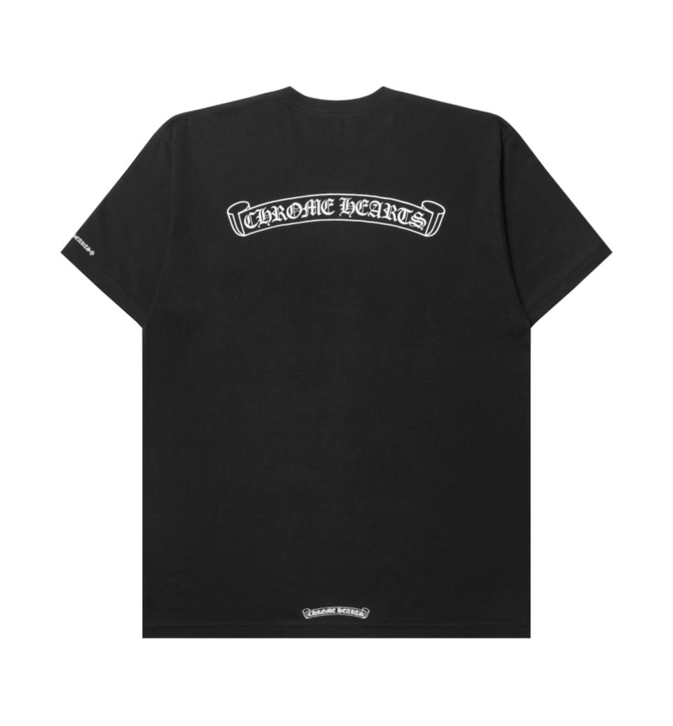 L / 크롬하츠 스크롤 로고 티셔츠 블랙