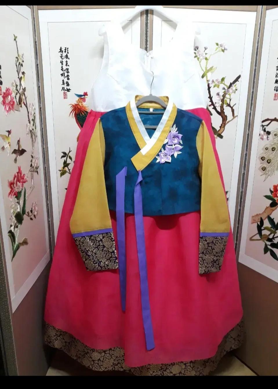 새제품 ♡퓨전한복 개량한복 금박세트55~66~77