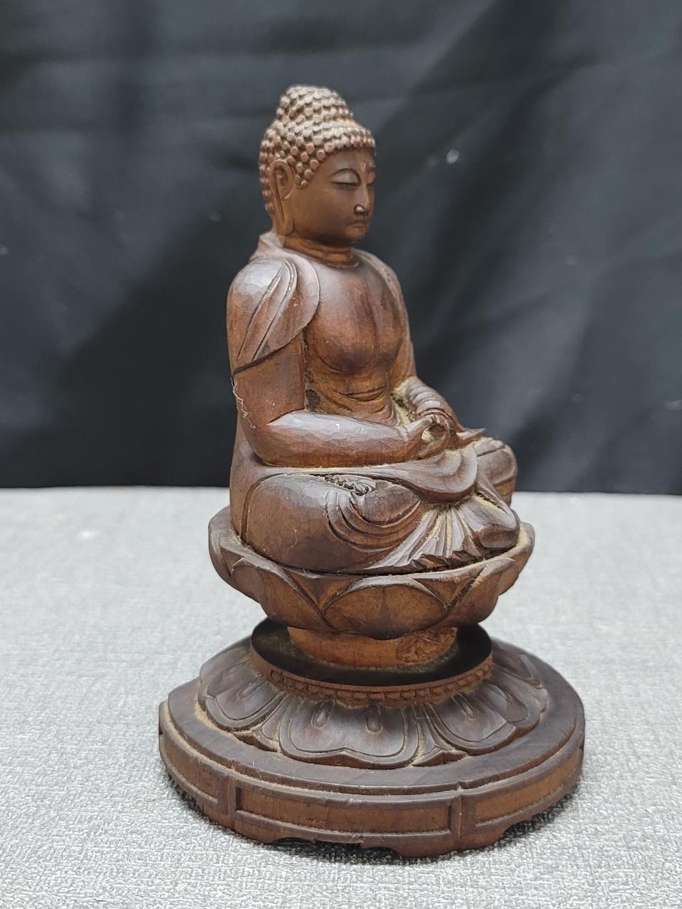 향나무 석가모니 본좌불 불상