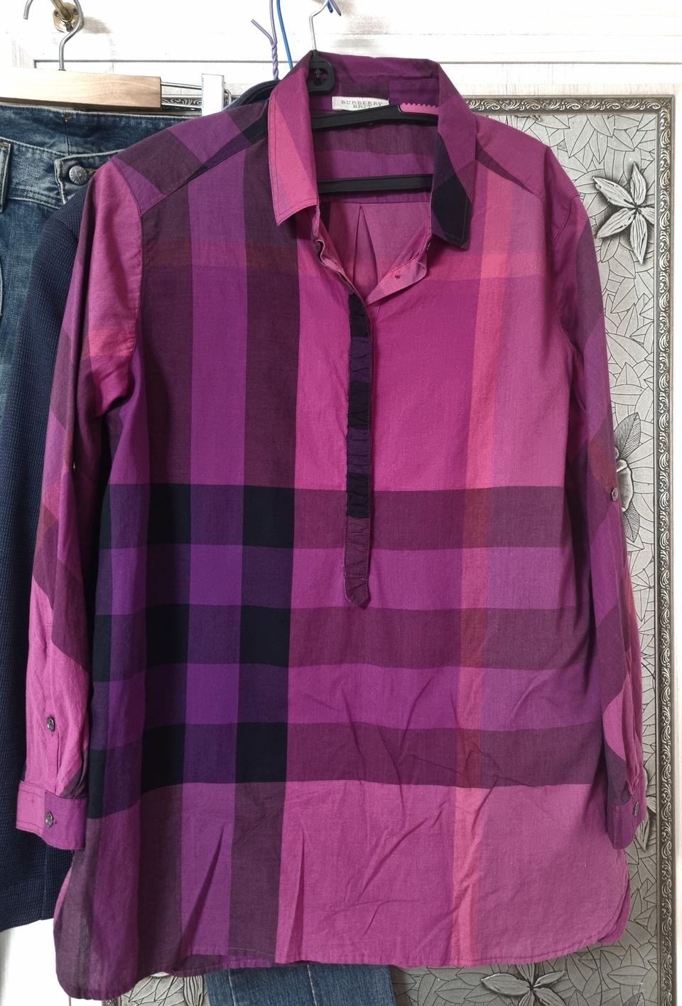 버버리 롱 면셔츠 66