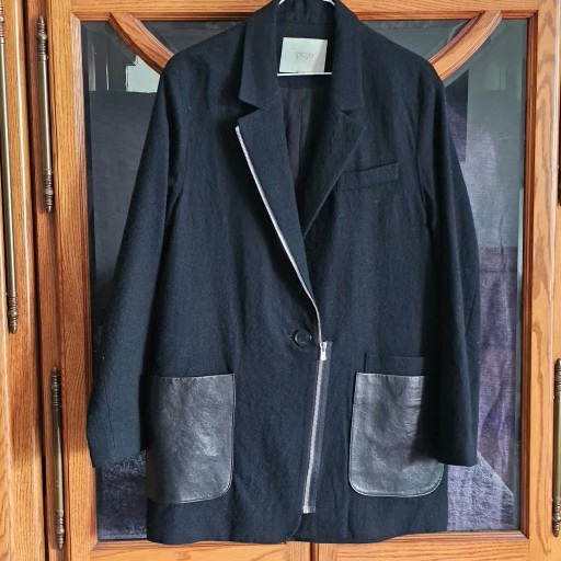 55~66 마쥬 봄 가을 여성 블랙 자켓