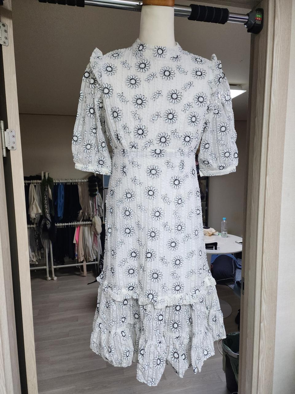 플라워 롱 원피스   새상품