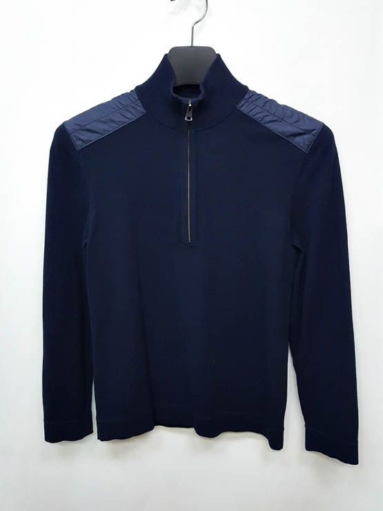 띠어리 남성 반집업 긴팔티 S