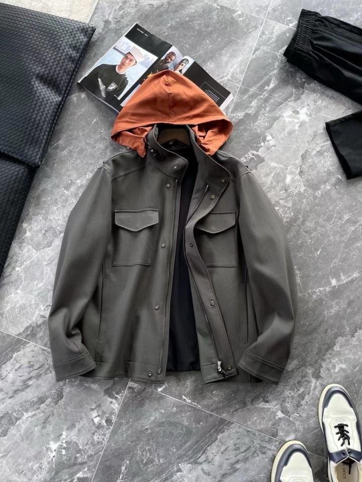 로로피아나 남성 멀티 포켓 양모 재킷