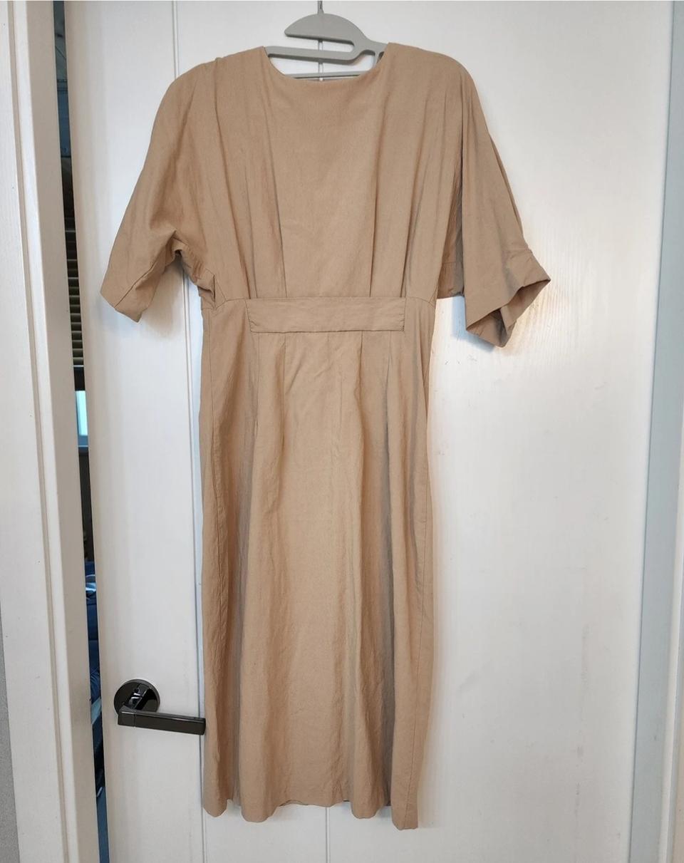 베이지 롱 원피스