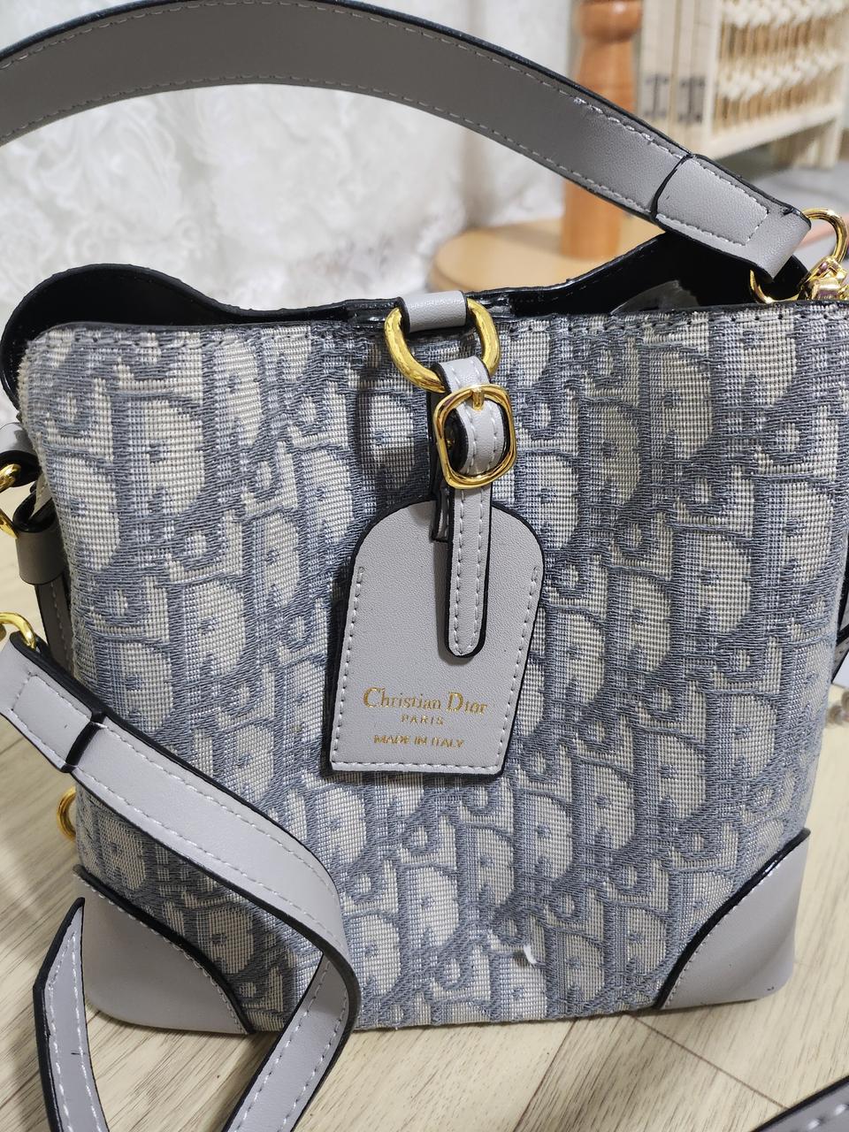 크리스찬디올 그레이 토드 &숄더 미사용백