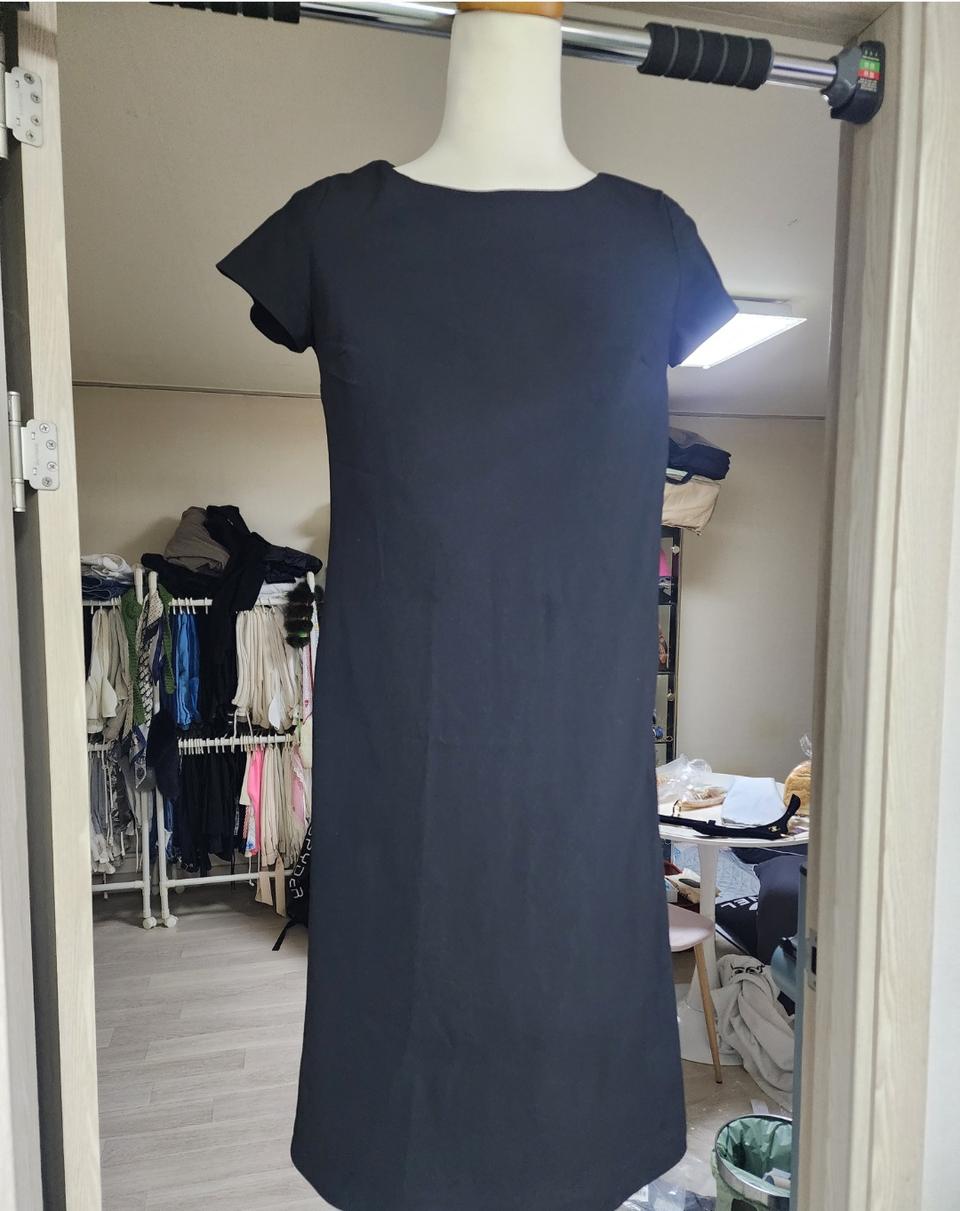 정장 블랙 반팔 원피스