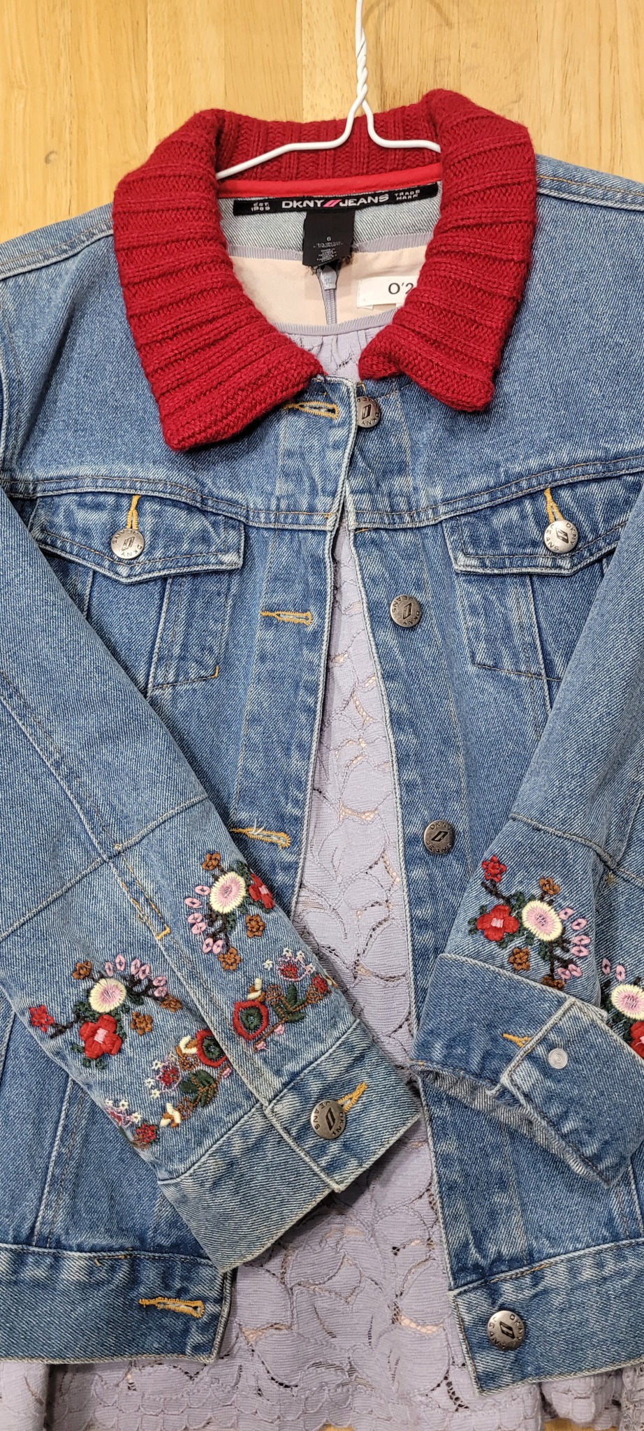 DKNY 자수 청자켓 55