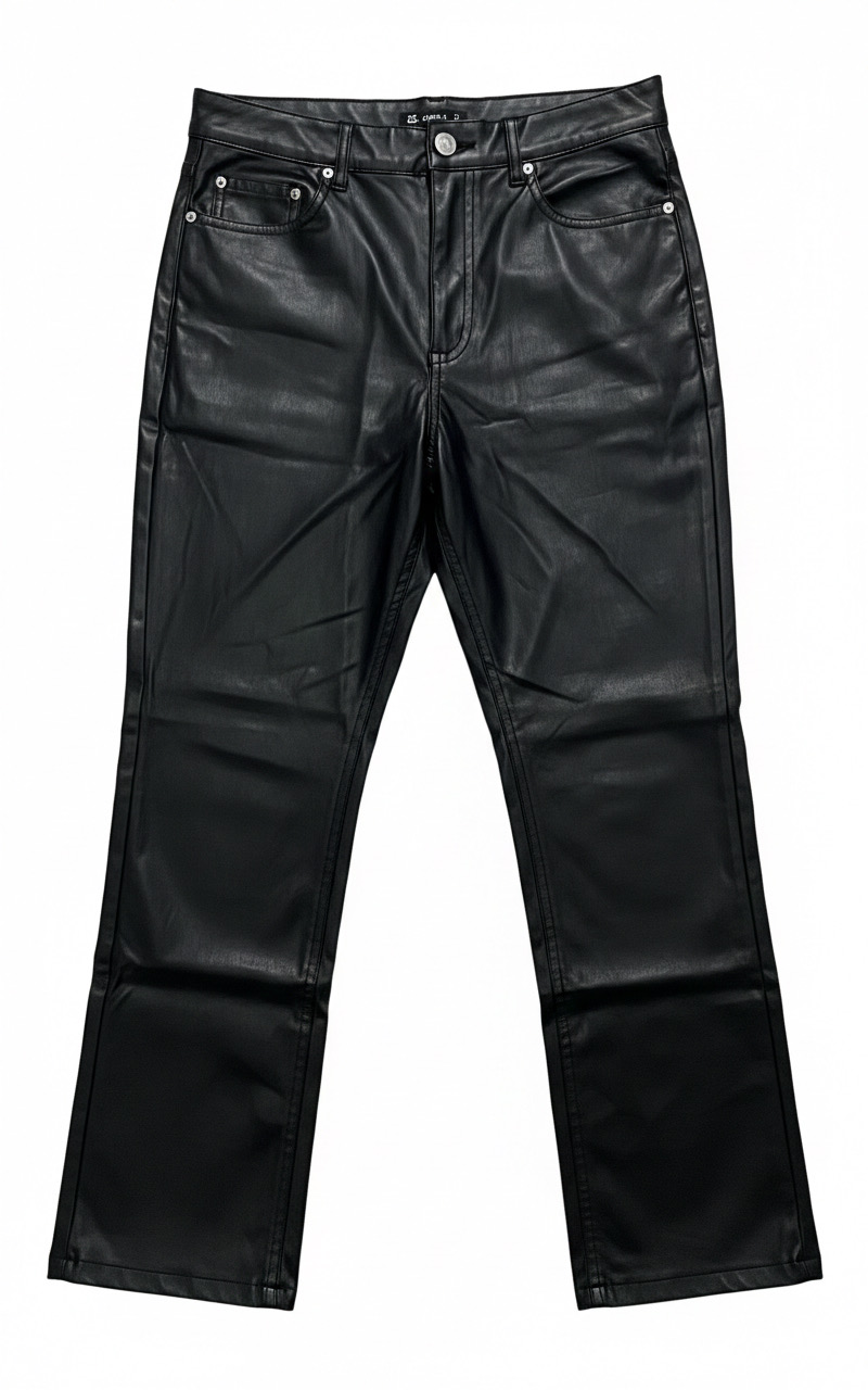 자라 레더 와이드 팬츠 (M)