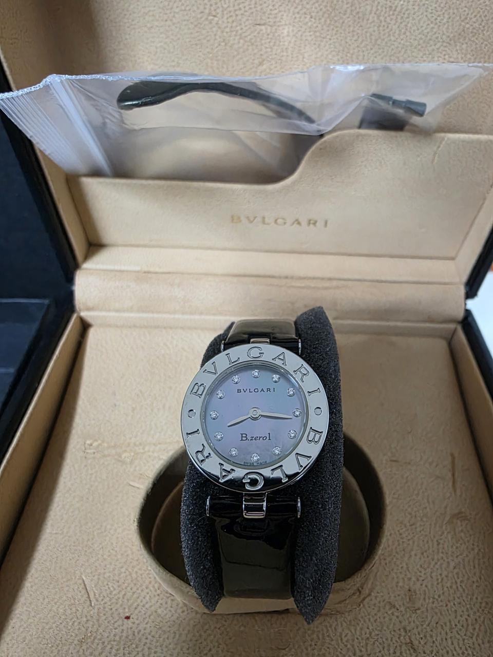 정품 불가리 비제로원 22s 무브먼트쿼츠 12p다이아