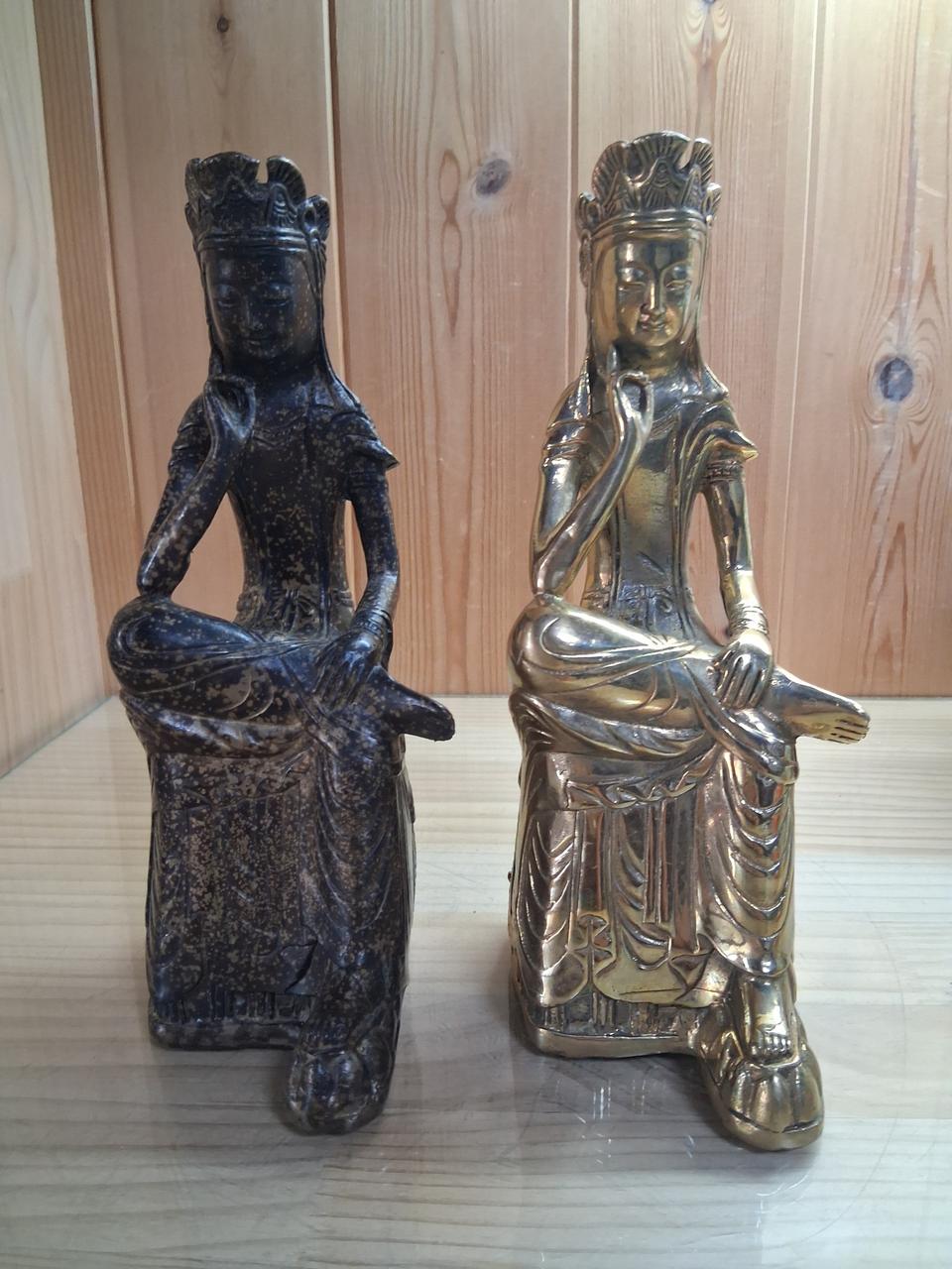 반가사유상 동불상  2개 세트