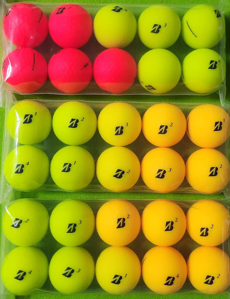 브릿지스톤 3피스 컬러볼 A+급30개-로스트볼
