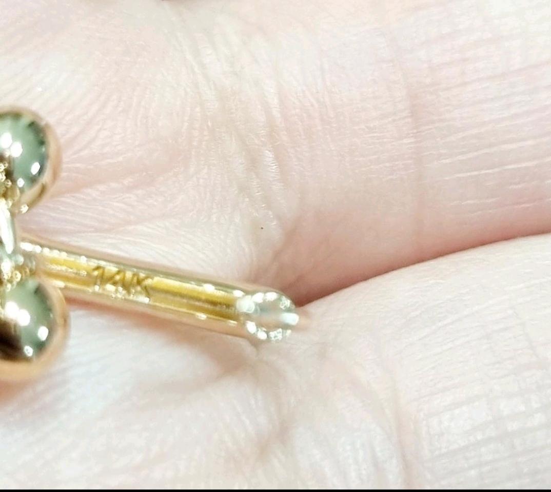 14k할로우 귀걸이 핑크골드