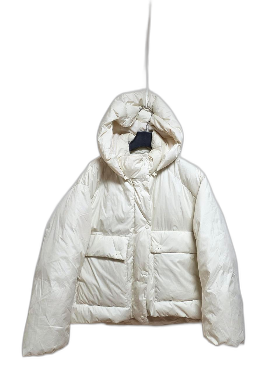 LYNN다운아이보리후드패딩55~77