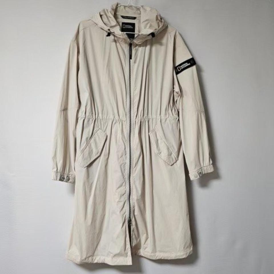 내셔널지오그래픽 후드 롱 바람막이 66~77 S