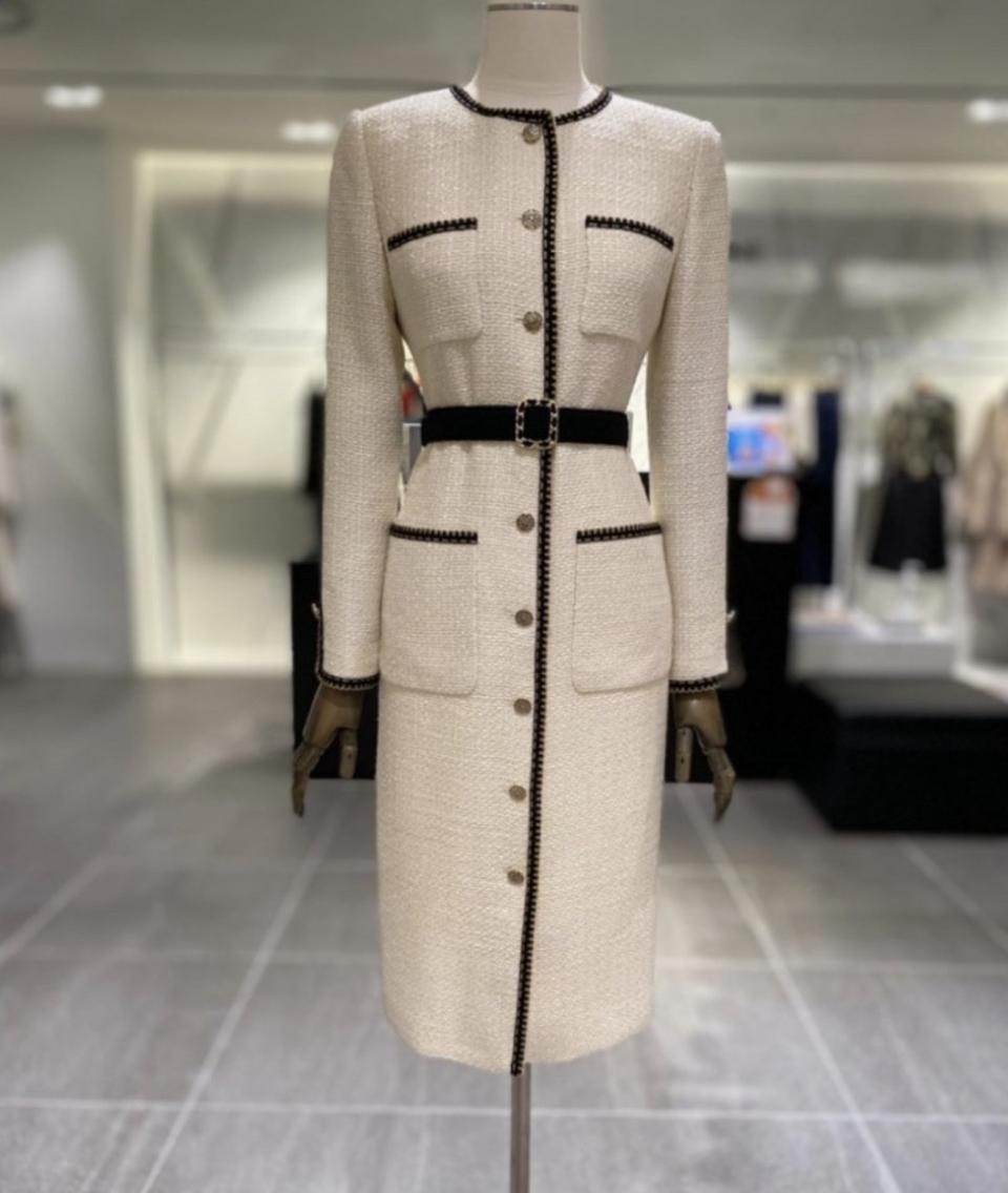 모조에스핀 트위드 원피스