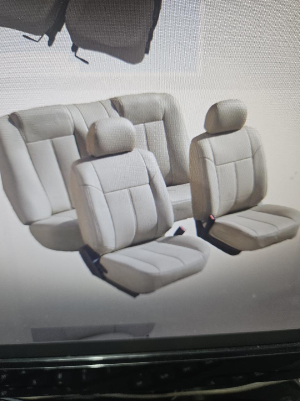 클릭  자동차 전용 인조가죽씨트커버 베이지색 5인승전체한대분 통자형