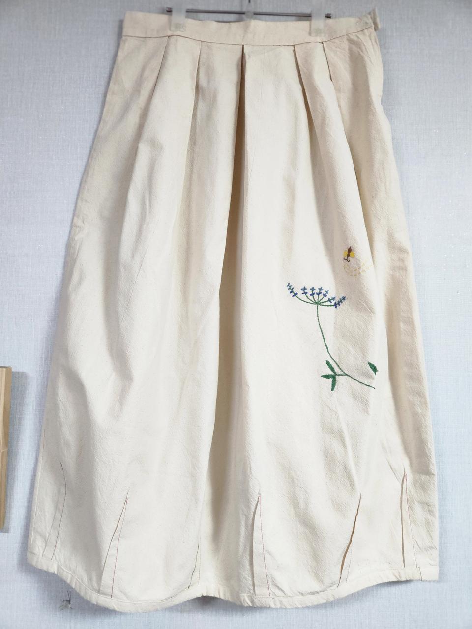 광목 자수 항아리핏 스커트66-77