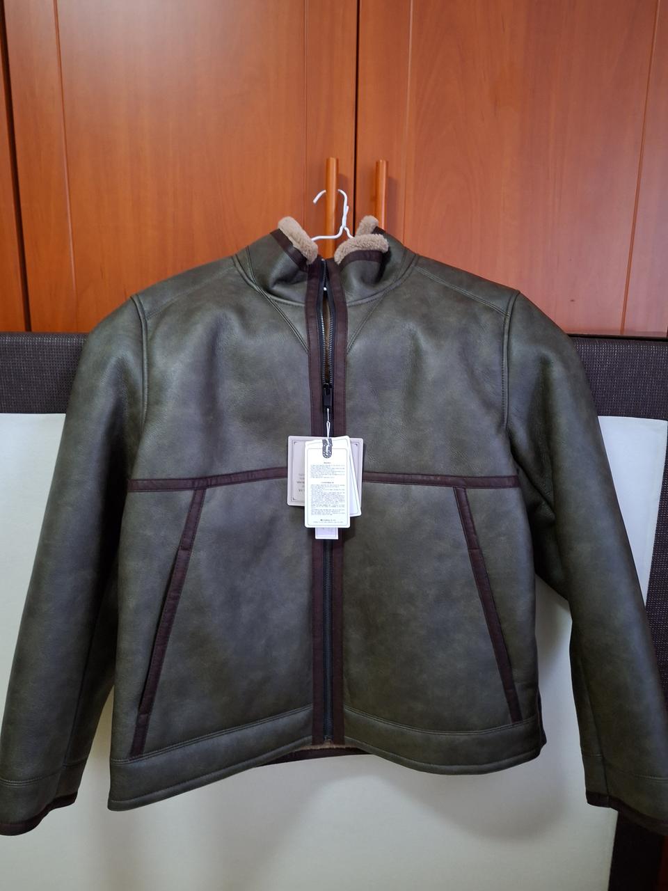 남성 올젠 에코레더 무스탕 새상품