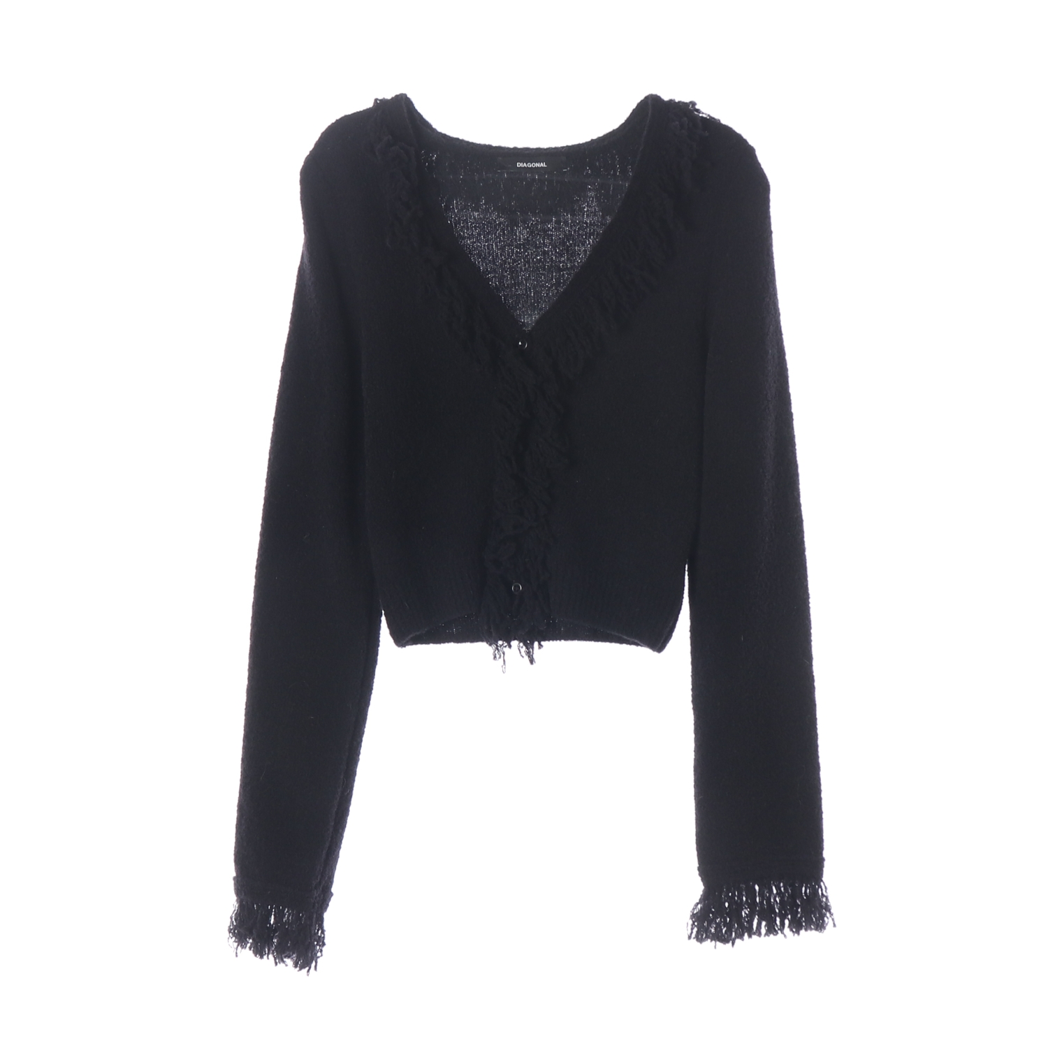 다이애그널 22FW 울 블렌드 태슬 니트 가디건