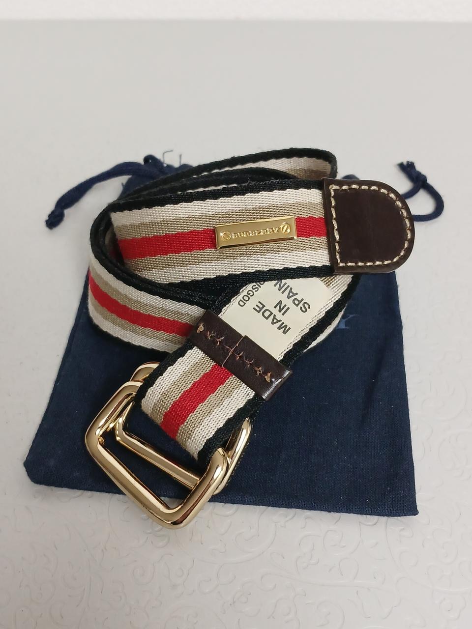 버버리 스트라이프 벨트 정품