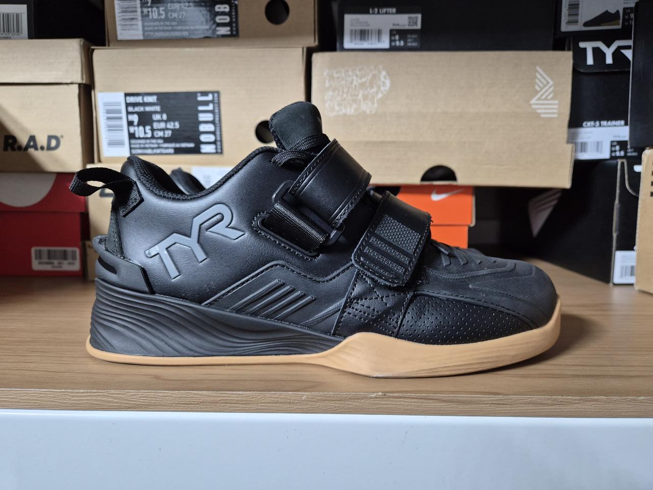 [255] TYR 티어 L-2 역도화 새상품급 중고색상 블랙 검