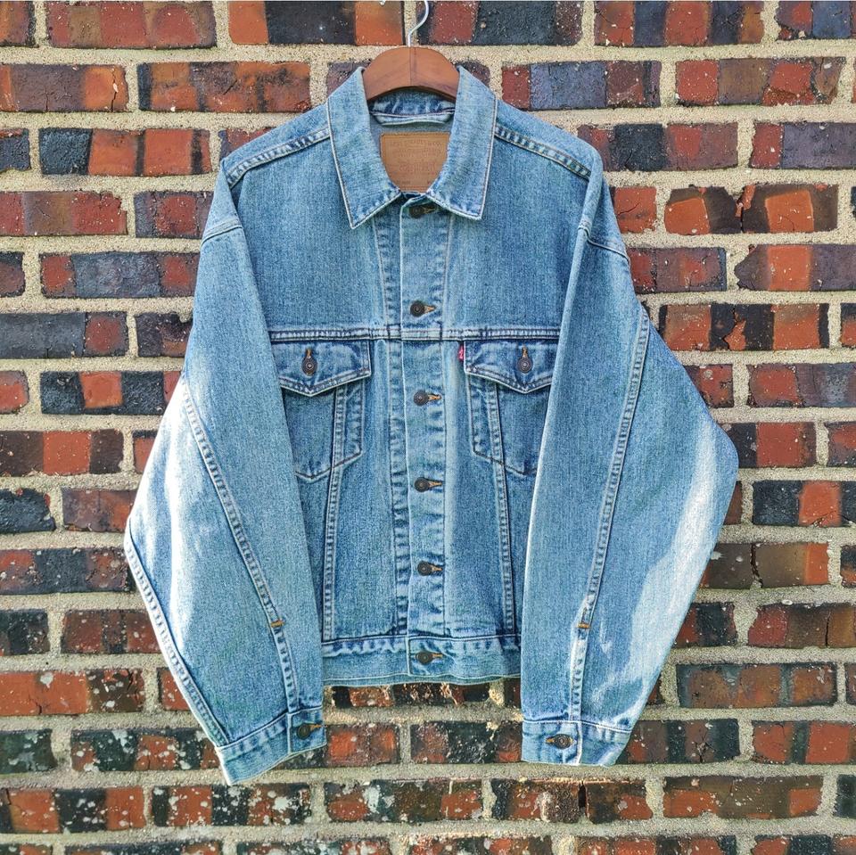 (XL XXL) 90s 리바이스 빈티지 70507 데님 트러커 청 자켓