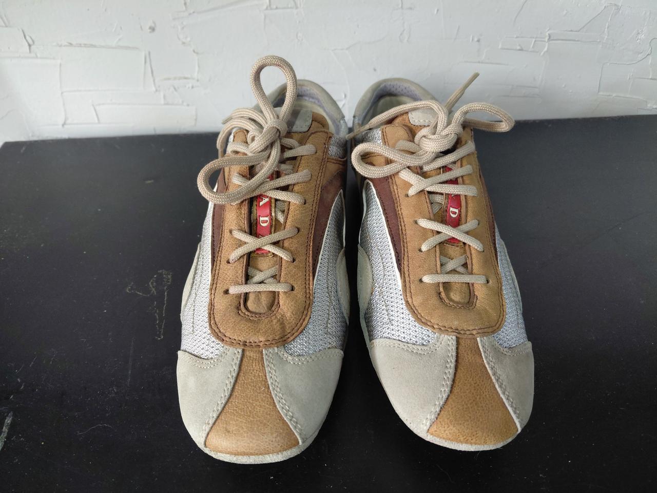 프라다 스니커즈 베이지 38