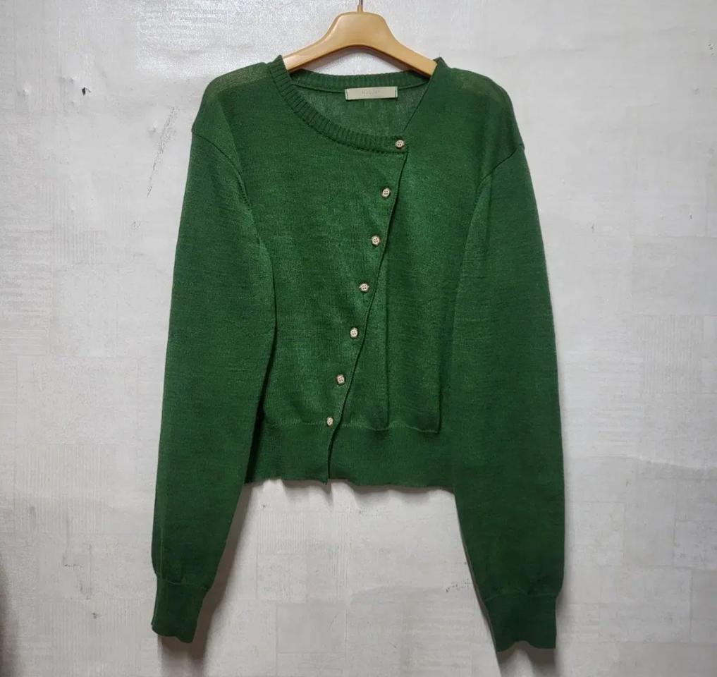 MAGJAY 린넨 그린 가디건