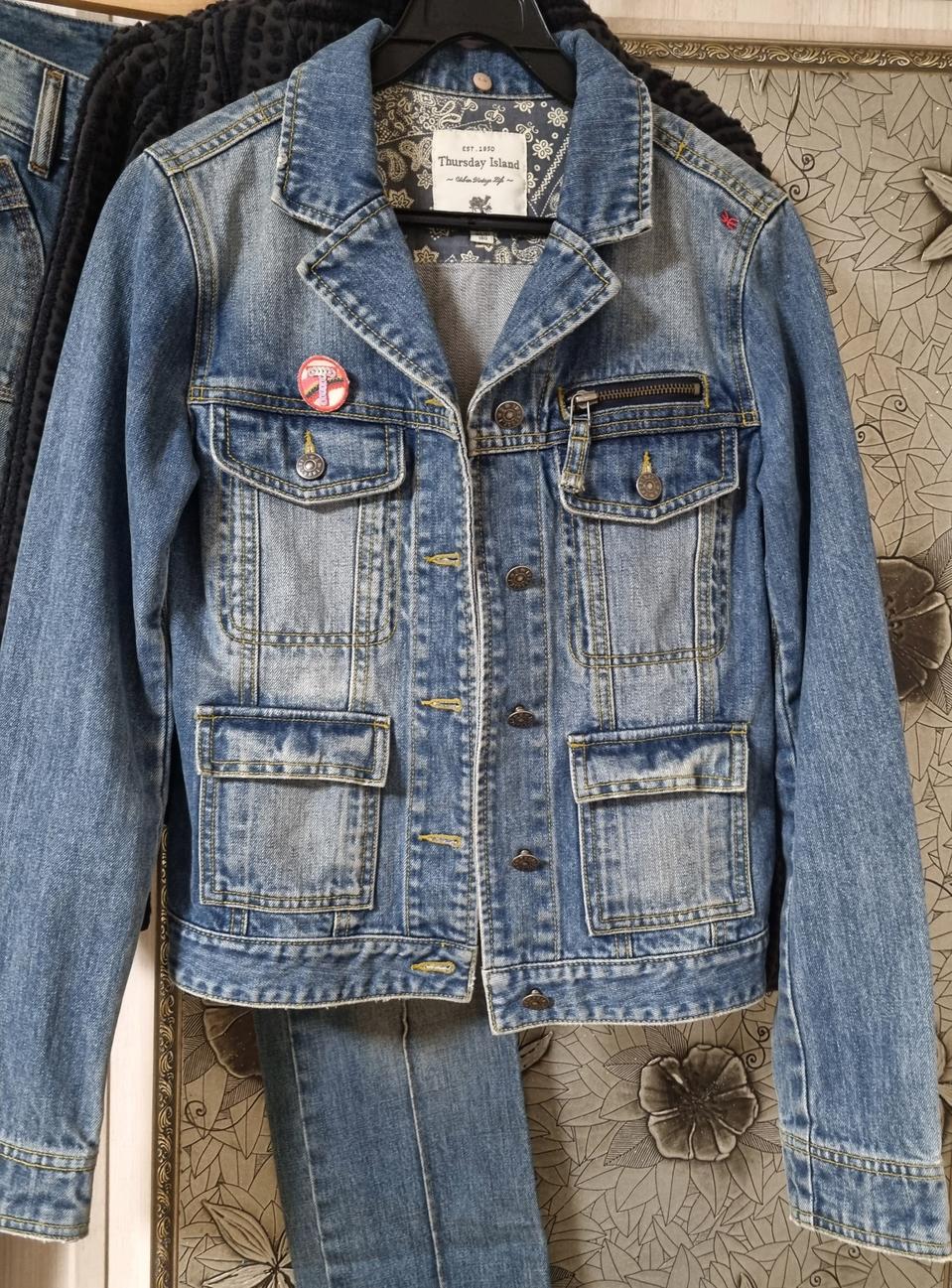 써스데이아일랜드 청자켓 44~44반