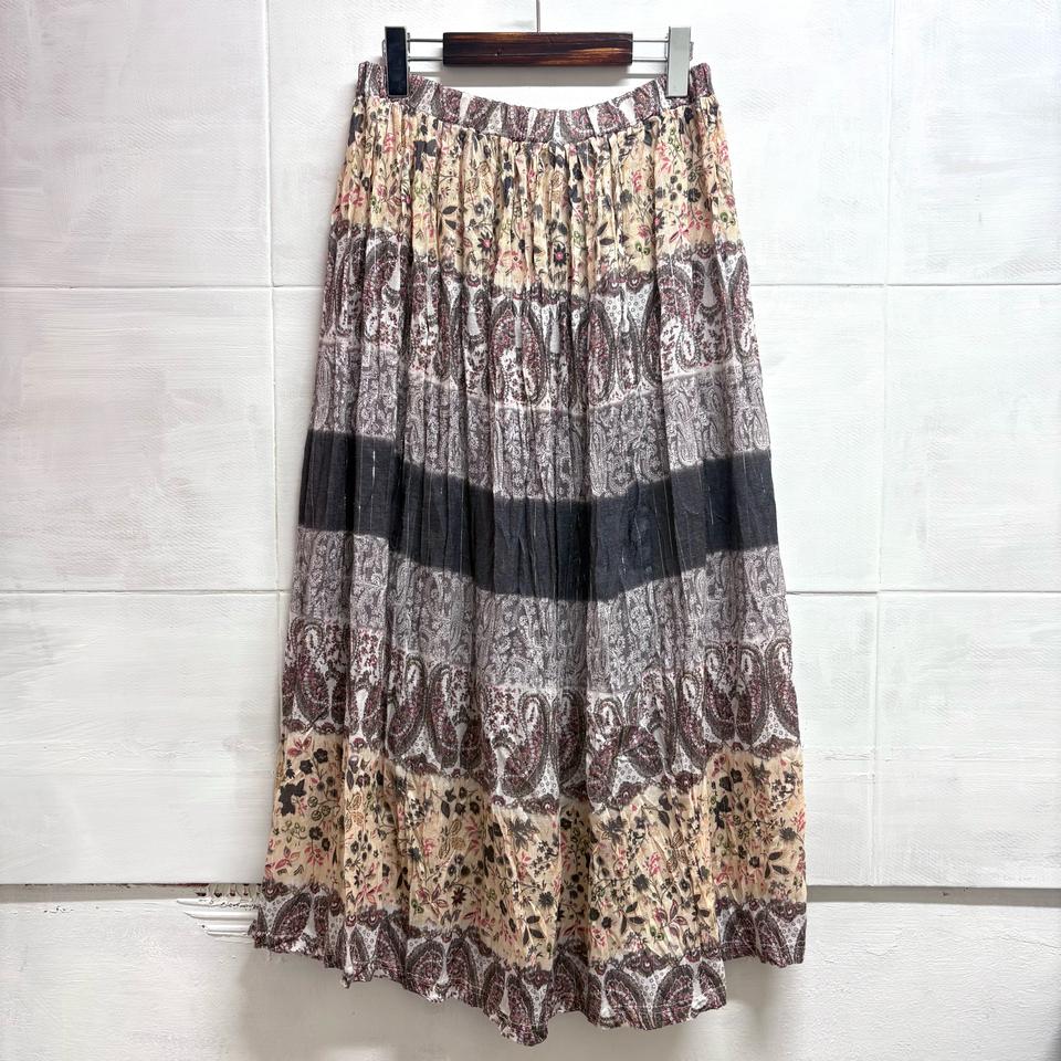 ANAP 패치워크패턴 히피 그런지 롱 스커트 JPN