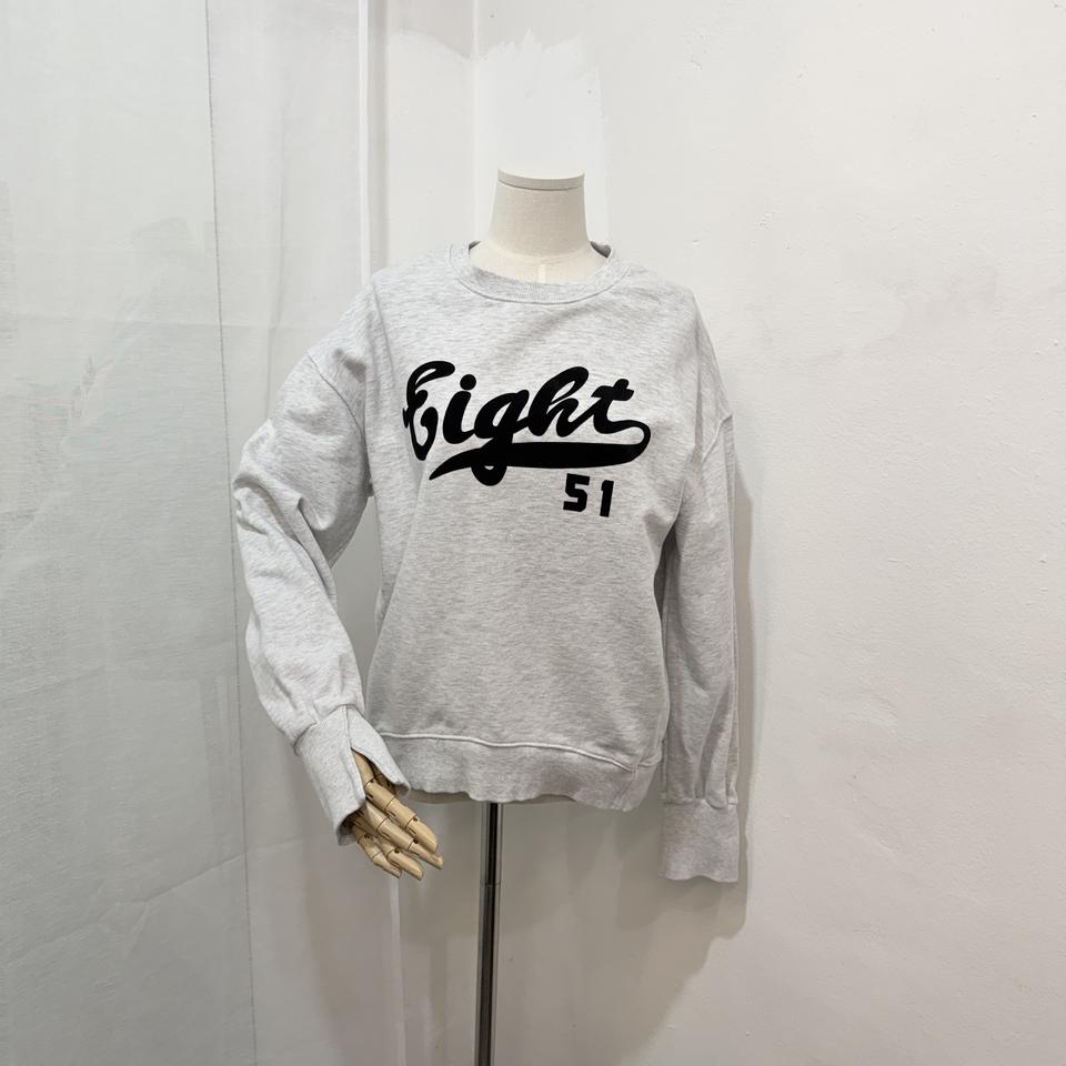 데얼스 멜란지그레이 레터링 맨투맨 스웻셔츠 4230