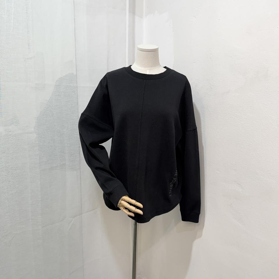 스튜디오톰보이 블랙 절개 맨투맨 스웻셔츠 4235