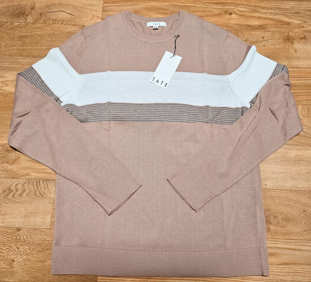 TATE 테이트 라운드넥 니트 라이트 핑크 105