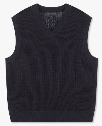 SPAO 스파오 여름 니트 조끼 블랙 105