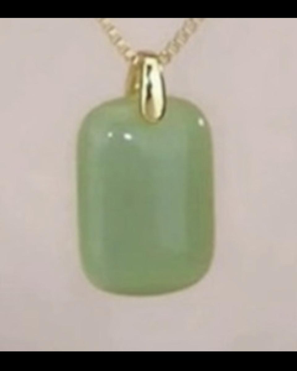 행운의 천연옥팬던트2센티ㆍ새거