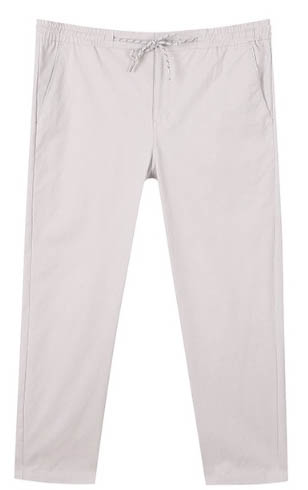 TBJ 오픈 밴딩 테이퍼드핏 바지 라이트그레이  L (32)