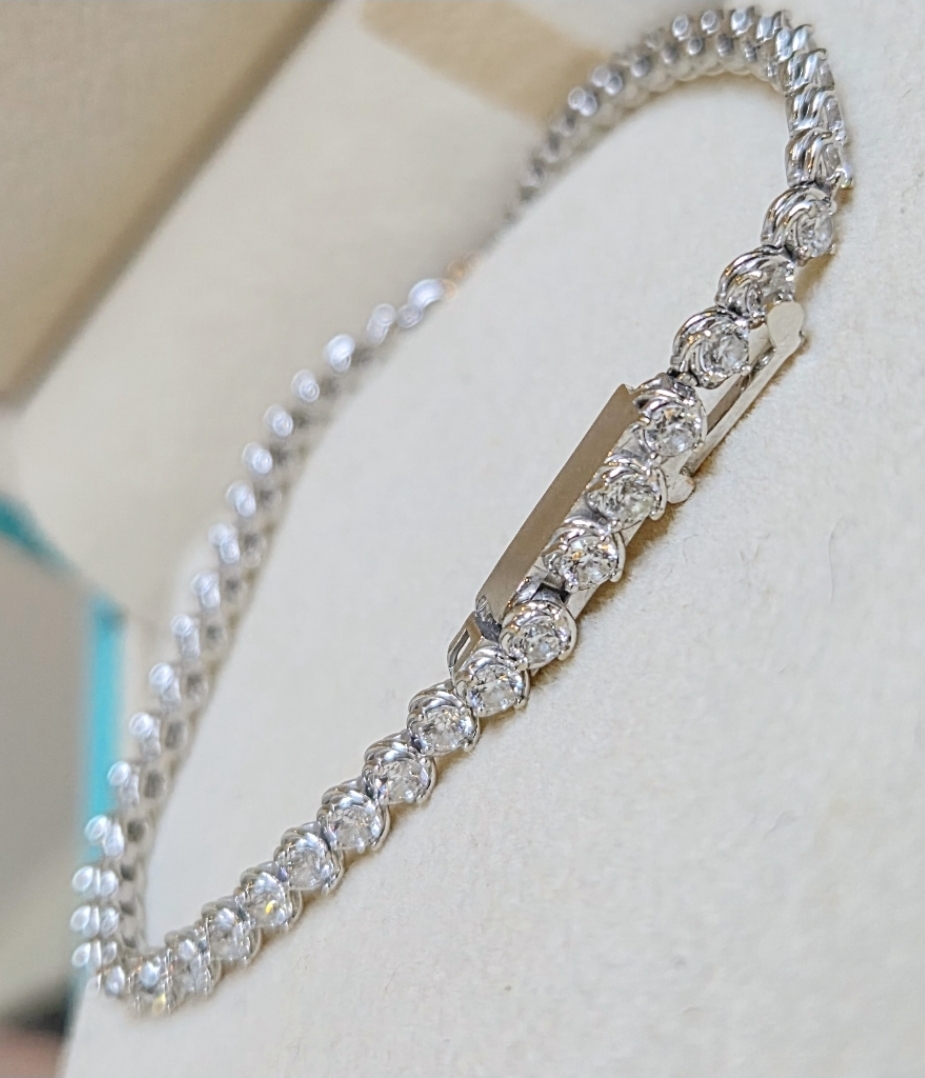 14k핸드메이드 시그니티 테니스팔찌 금값이하정리가