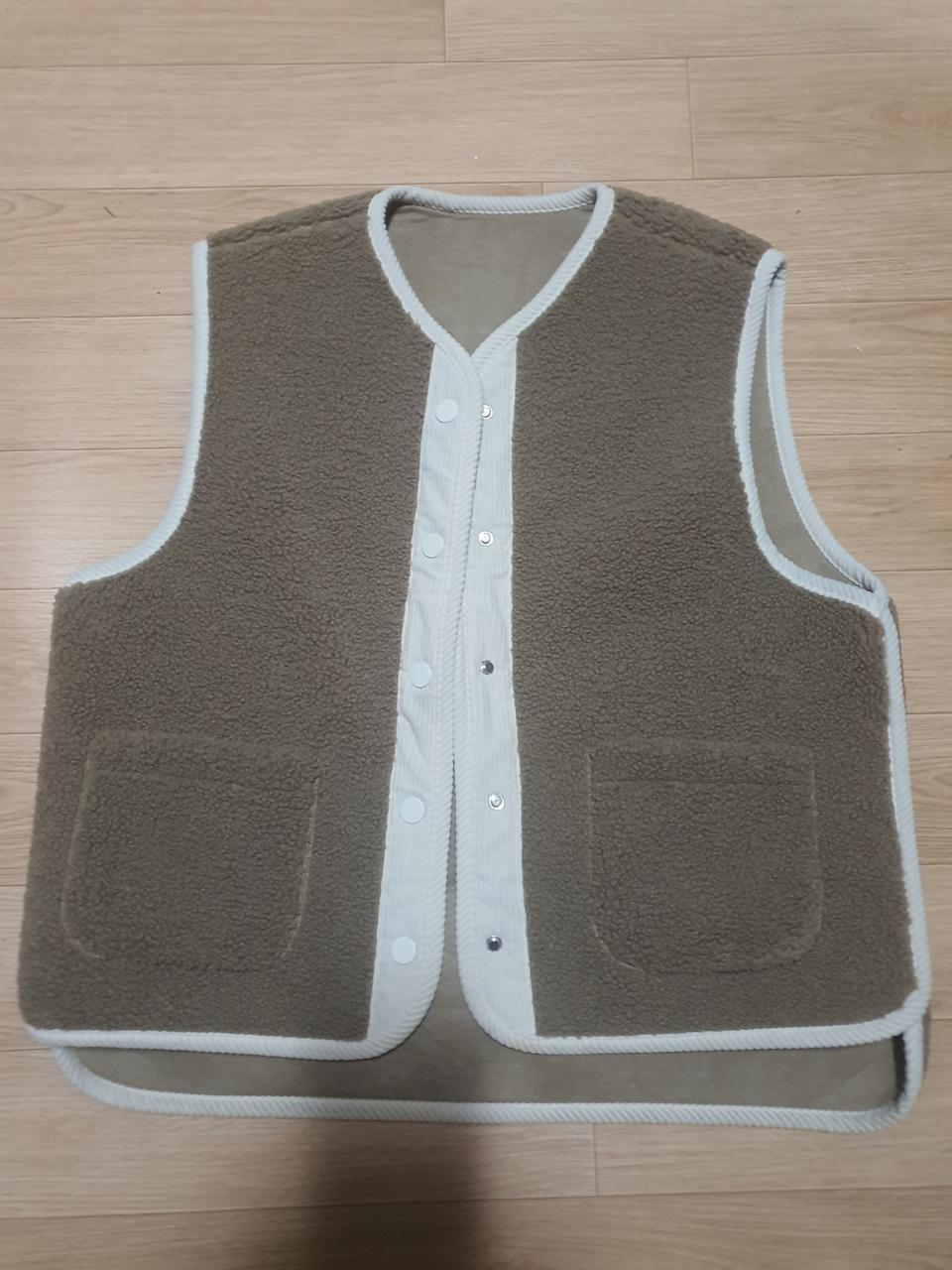 77~88/여성 후리스 뽀글이 양털 겨울 조끼