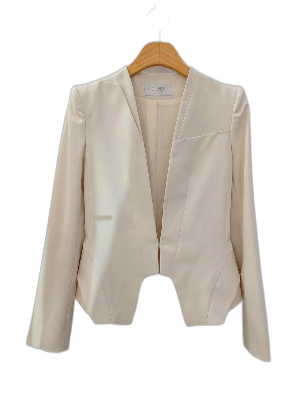 한섬 타임 TIME 아이보리 노카라 자켓 55