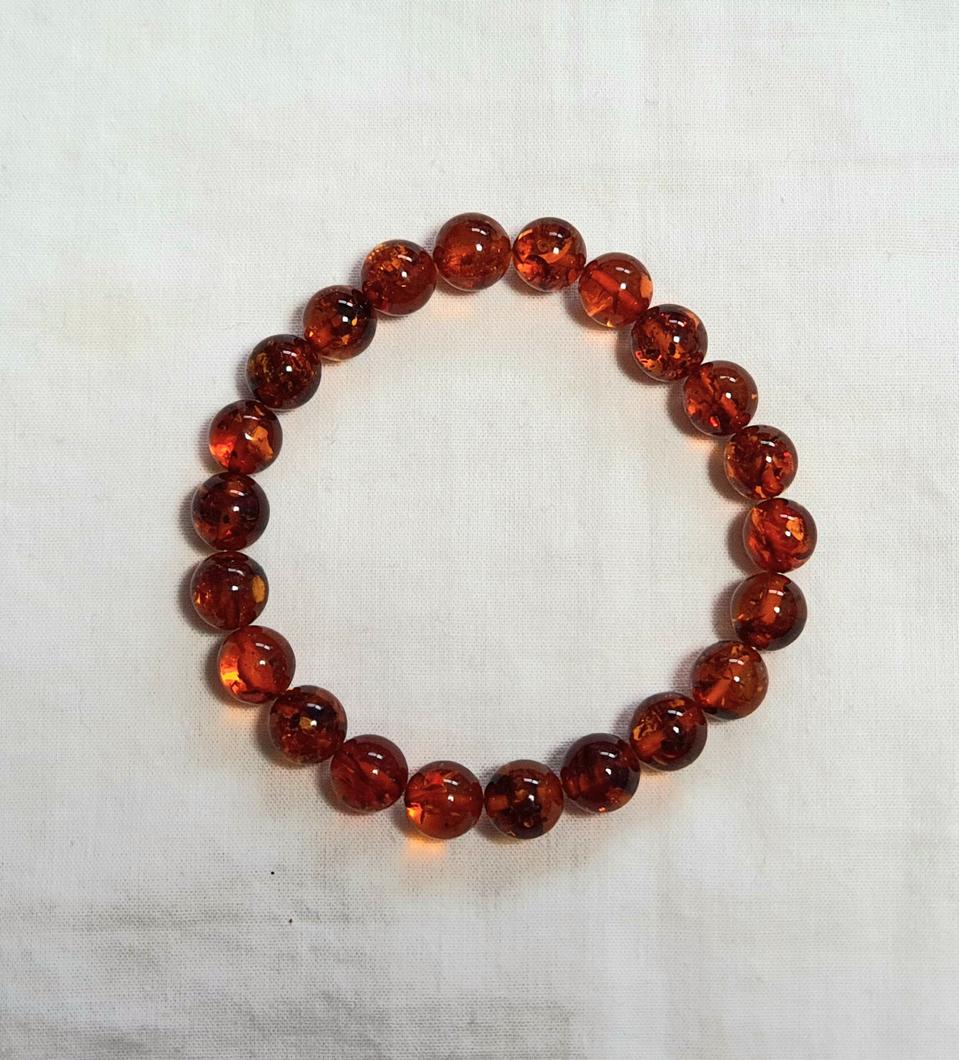핸드메이드 AAA- 래디쉬 브라운  금파호박 팔찌 -16cm (발틱