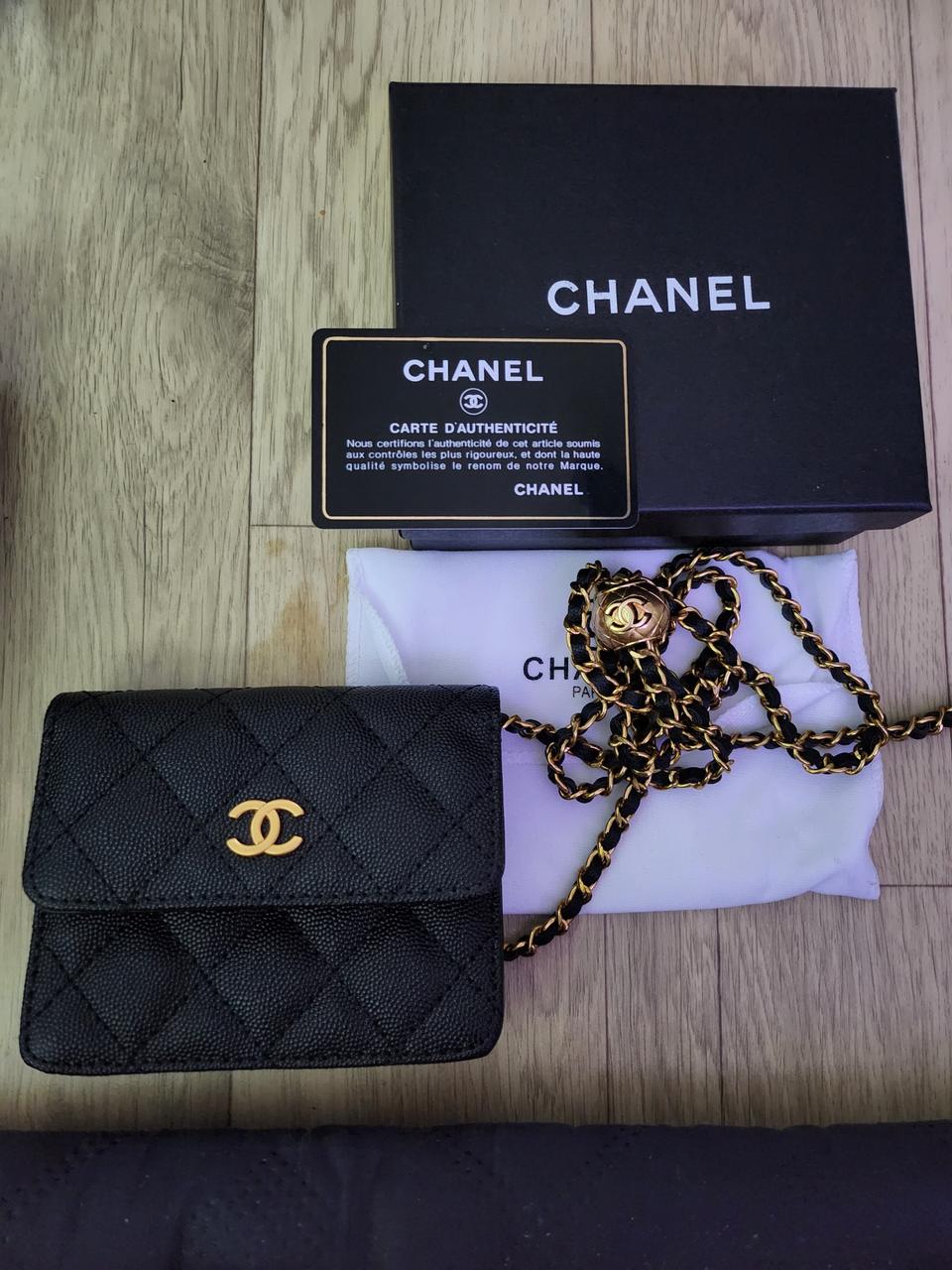 샤넬 미니지갑체인백