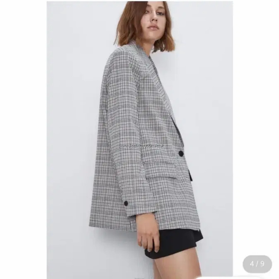 zara trf 체크 자켓, 블레이저