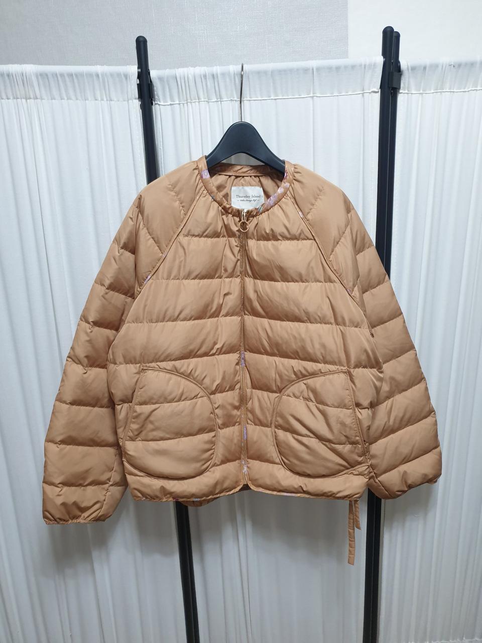 써스데이아일랜드 솔리드 경량 덕다운 점퍼/M