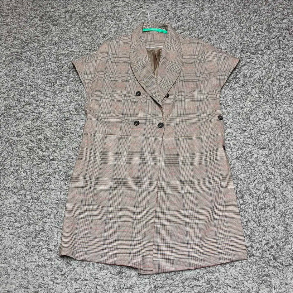 더블 브레스트 롱 베스트