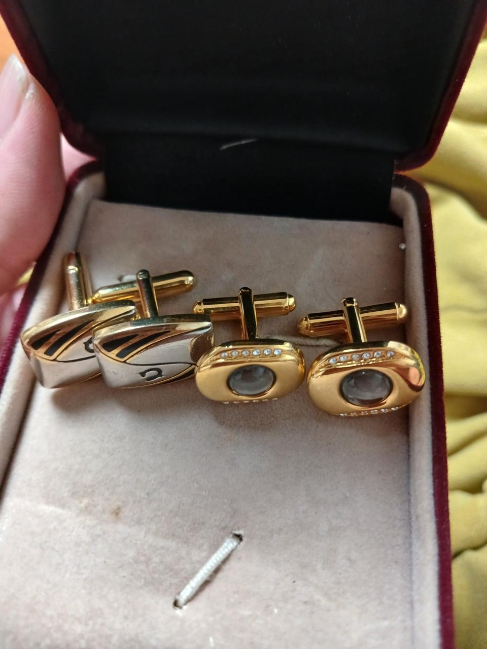 credo 금장 커프스 버튼 세트