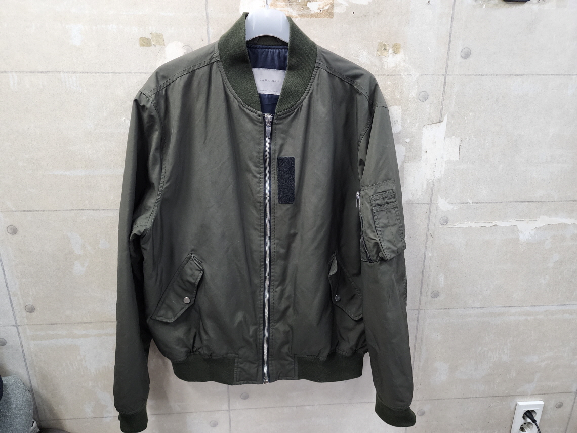 (XL)자라 정품 남성 춘추 항공 점퍼/ XL size/상태우수