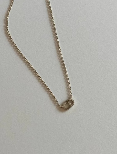 디올 CD 로고 목걸이