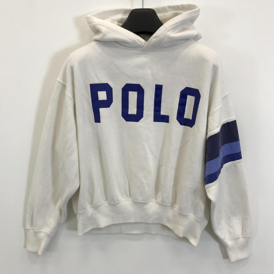 폴로 랄프로렌 빅로고 스트라이프소매 크롭후드 QR정품 [M]